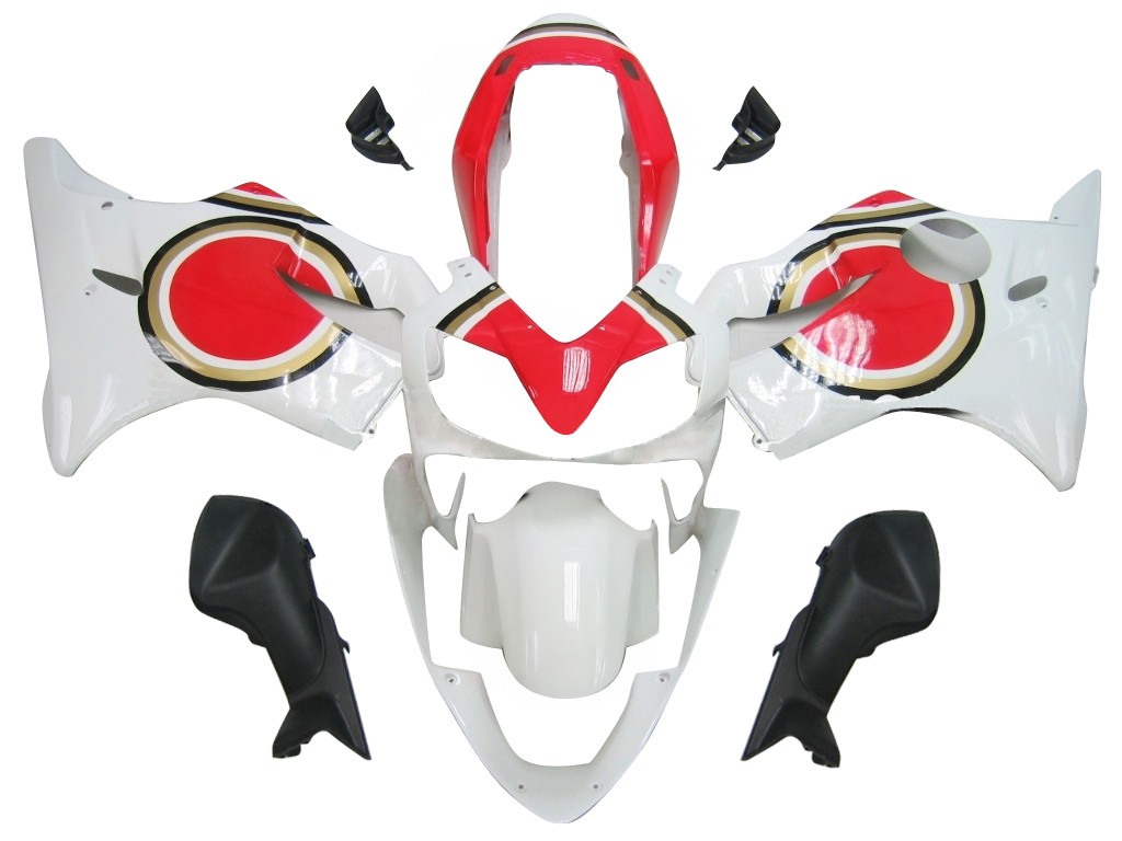 Amotopart Fairings Honda CBR 600 F4i White & Red Lucky Strike Racing (2004-2007)