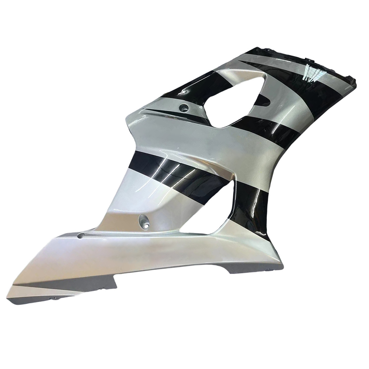 Amotopart Fairings Suzuki GSXR 1000 Silver & Black GSXR Racing  (2003-2004)