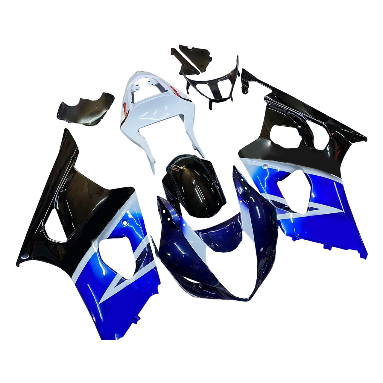 Amotopart Fairings Suzuki GSXR 1000 #Black Blue GSXR Racing  (2003-2004)