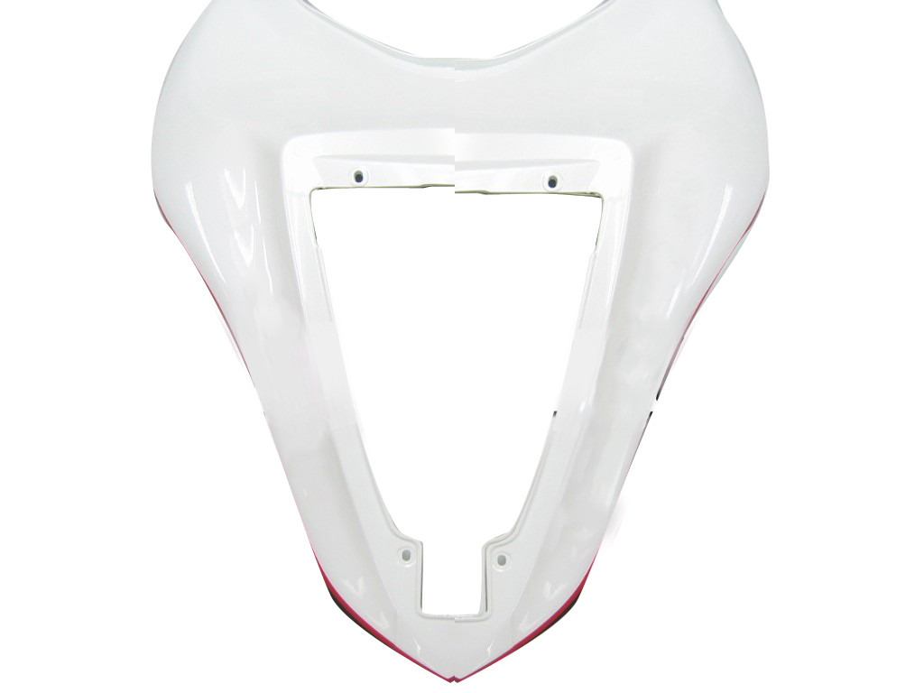 Amotopart Fairings Kawasaki ZX6R ZX636 White Red Black  ZX6R Racing  (2007-2008)