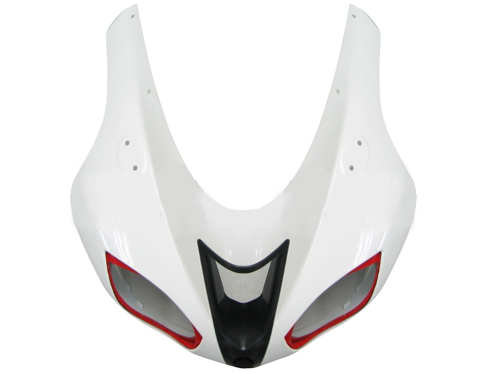 Amotopart Fairings Kawasaki ZX6R ZX636 White Red Black  ZX6R Racing  (2007-2008)