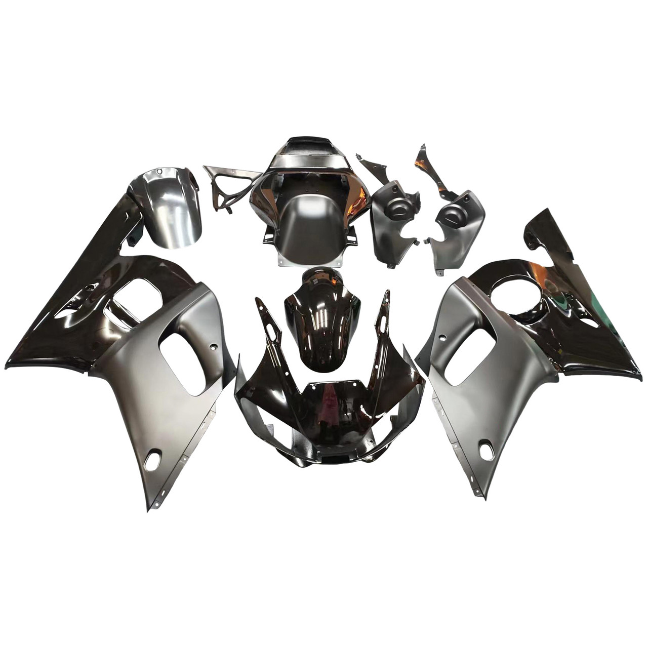 Amotopart Fairings Yamaha YZF-R6 Contrast Black R6 Racing (1998-2002)