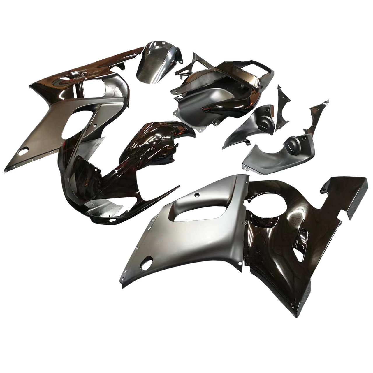 Amotopart Fairings Yamaha YZF-R6 Contrast Black R6 Racing (1998-2002)