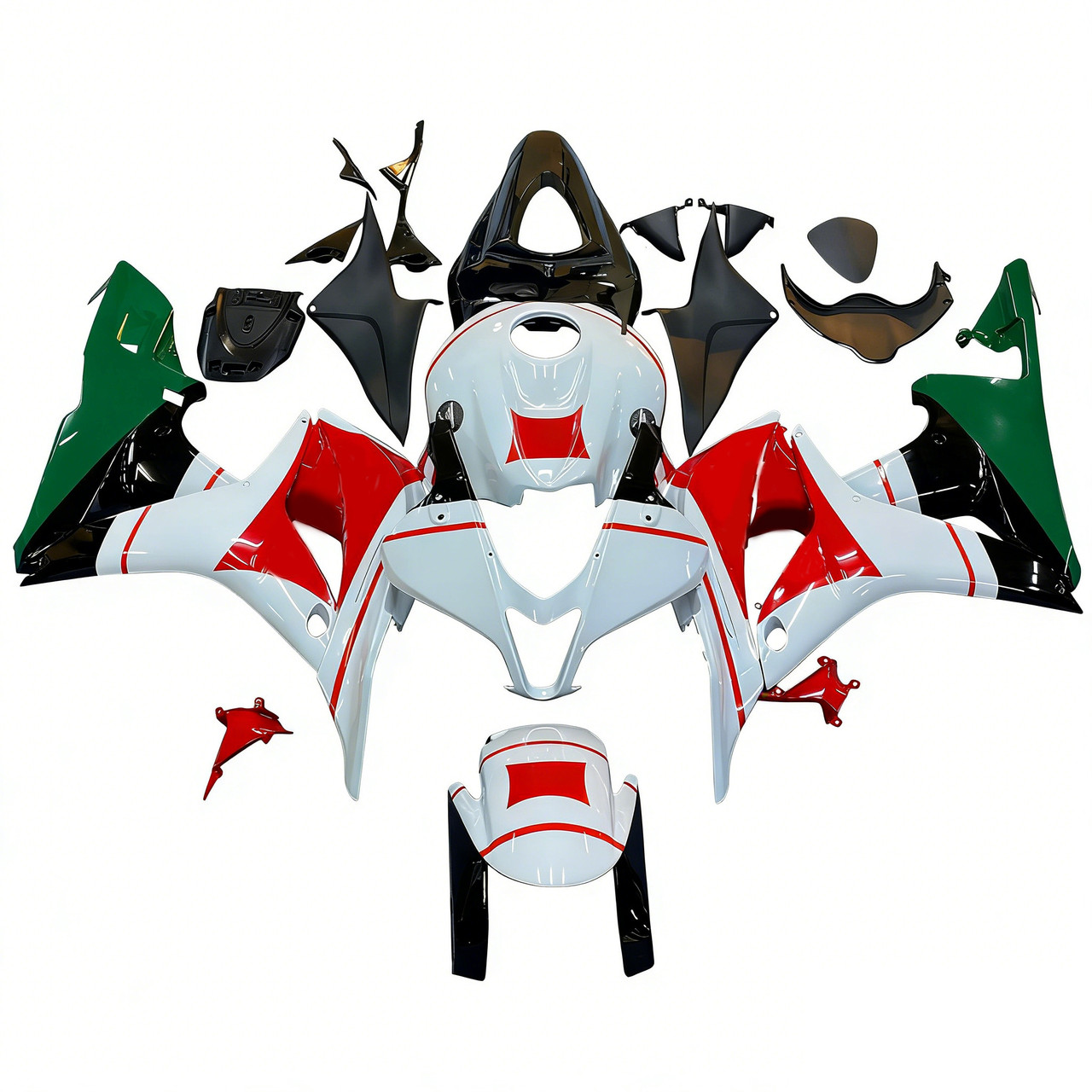 Amotopart Fairings Honda CBR 600 RR Multi-Color San Carlo Racing (2007-2008)
