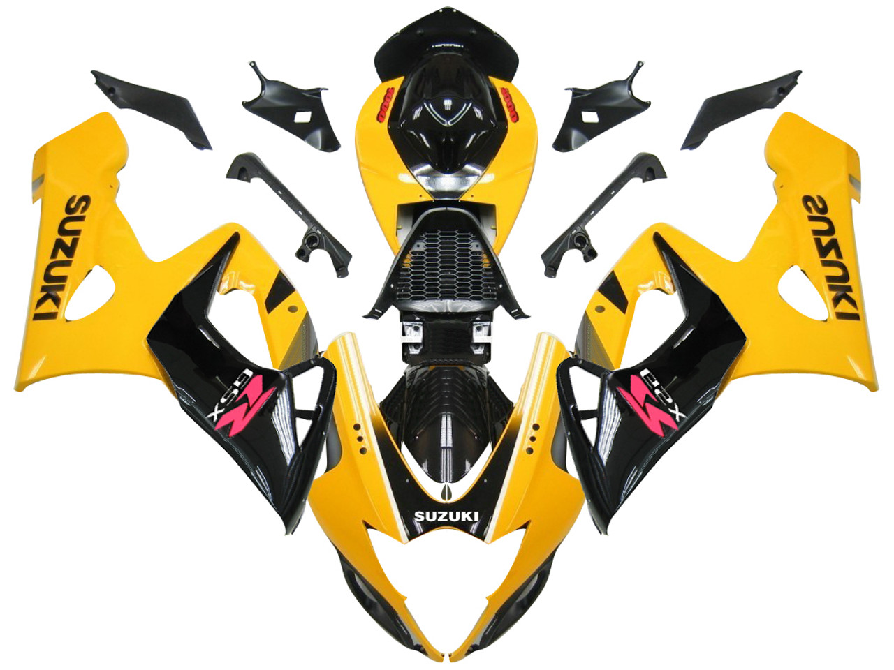 Fairings Suzuki GSXR 1000 Yellow & Black GSXR Racing  (2005-2006)