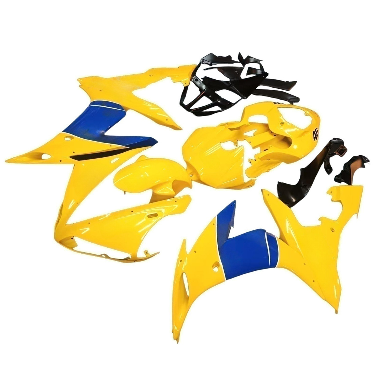 Amotopart Fairings Yamaha YZF-R1 Yellow Blue Camel Racing (2004-2006)