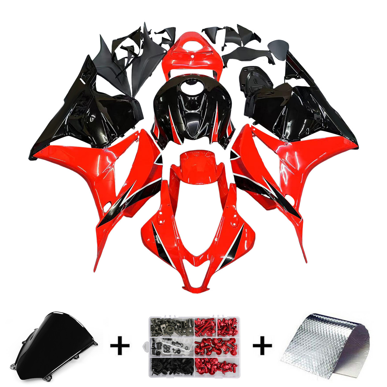 Amotopart Fairings Honda CBR 600 RR Red & Black Honda CBR Racing (2009-2012)