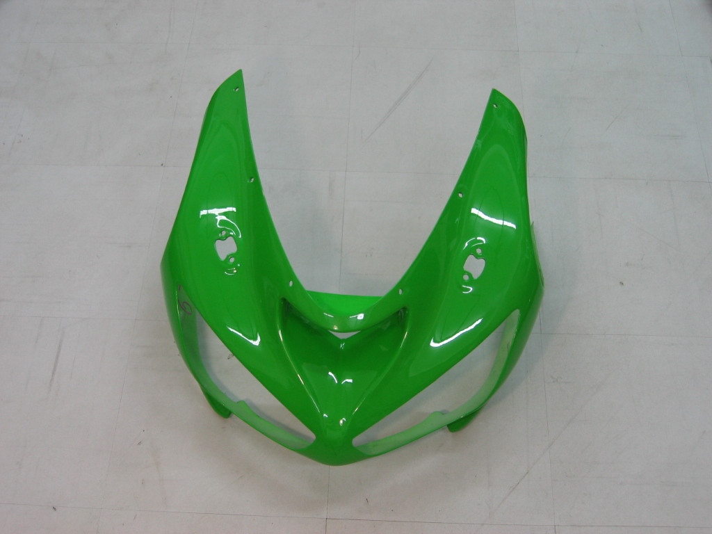 Amotopart Fairings Kawasaki ZX6R 636 Green Black Ninja  Racing  (2005-2006)