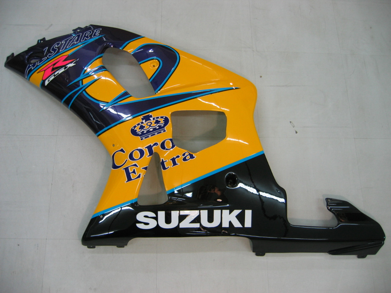 Fairings Suzuki GSXR 750 Yellow Blue Corona GSXR Racing  (2001-2003)