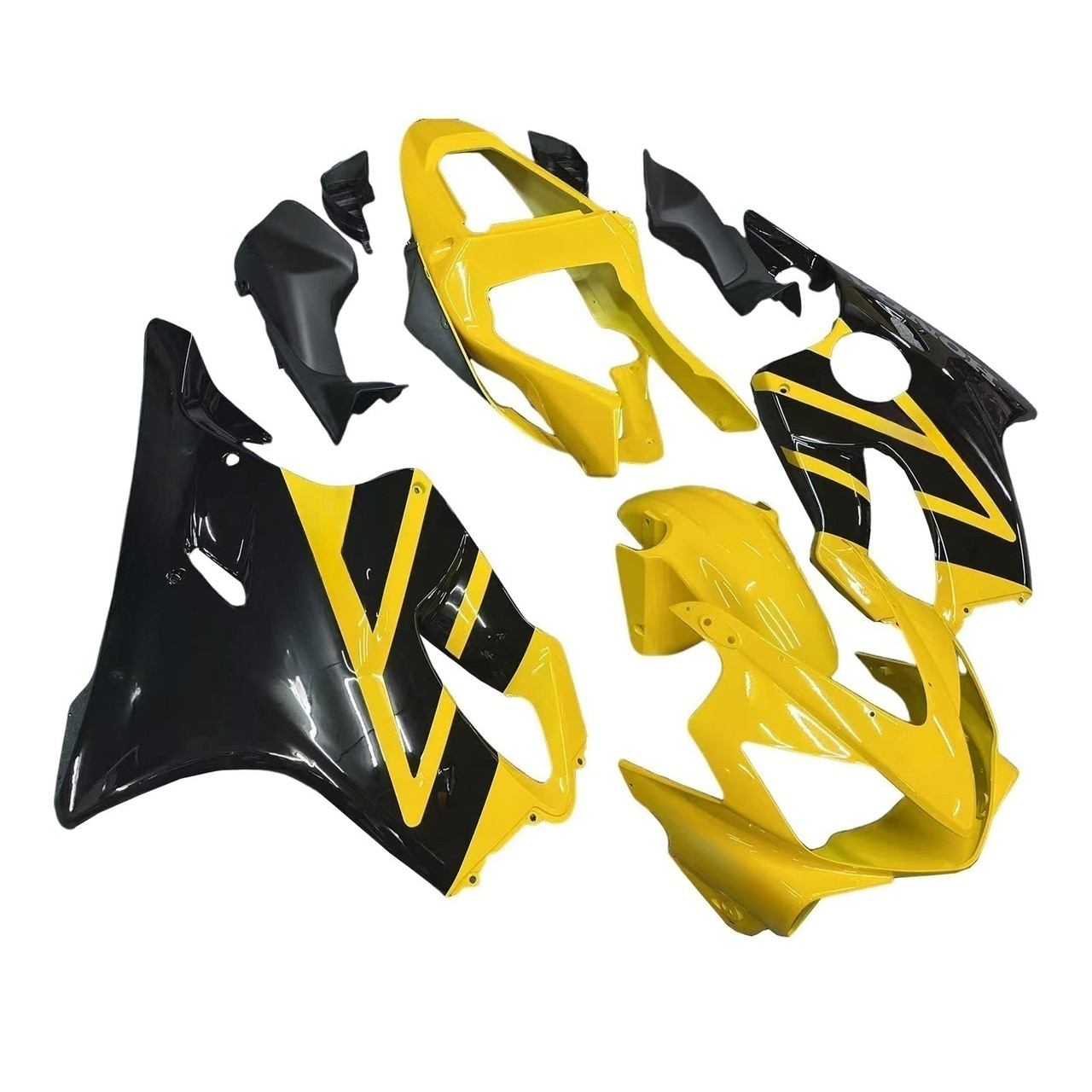 Amotopart Fairings Honda CBR 600 F4i Yellow & Black F4i Racing (2001-2003)