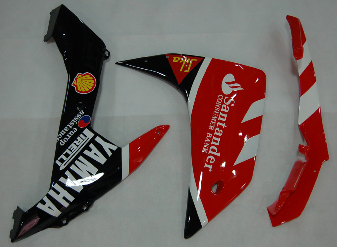 Fairings Yamaha YZF-R1 Red Black Santander Bank Racing (2007-2008)