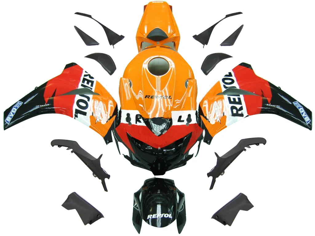 Fairings Honda CBR 1000 RR Black & Orange Repsol Racing (2008-2011)
