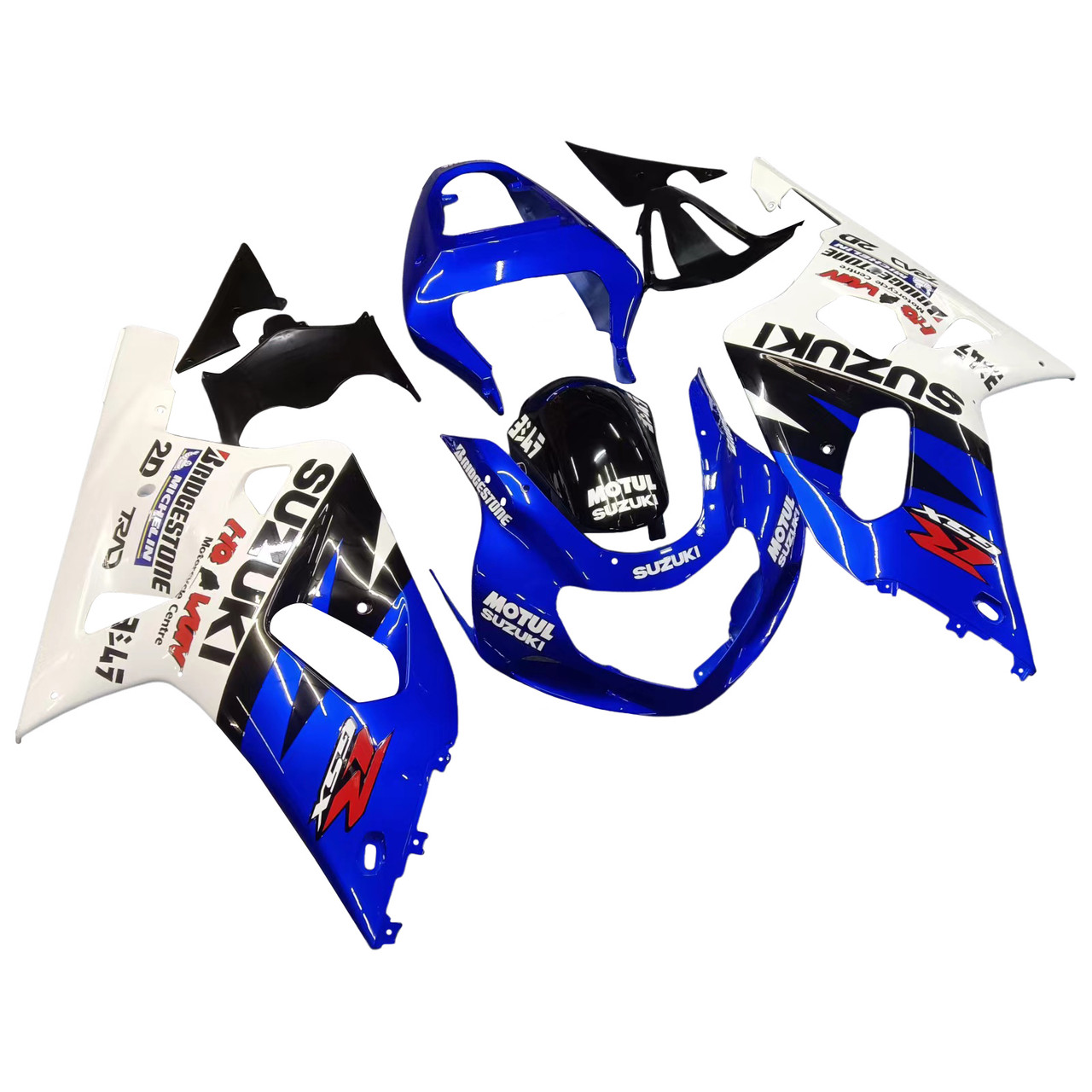 Amotopart Fairings Suzuki GSXR 600 Blue Motul Suzuki Racing (2001-2003)