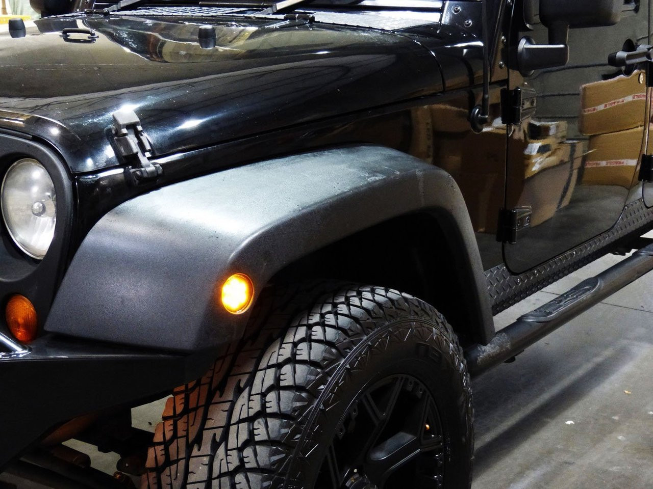 Details about / Front Fender LED Side Marker Light Smoke Lens for 2007-2017 Jeep Wrangler JK