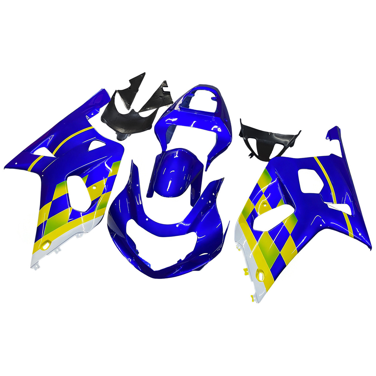 Amotopart Fairings Suzuki GSXR 600 Blue Movistar Suzuki Racing  (2001-2003)