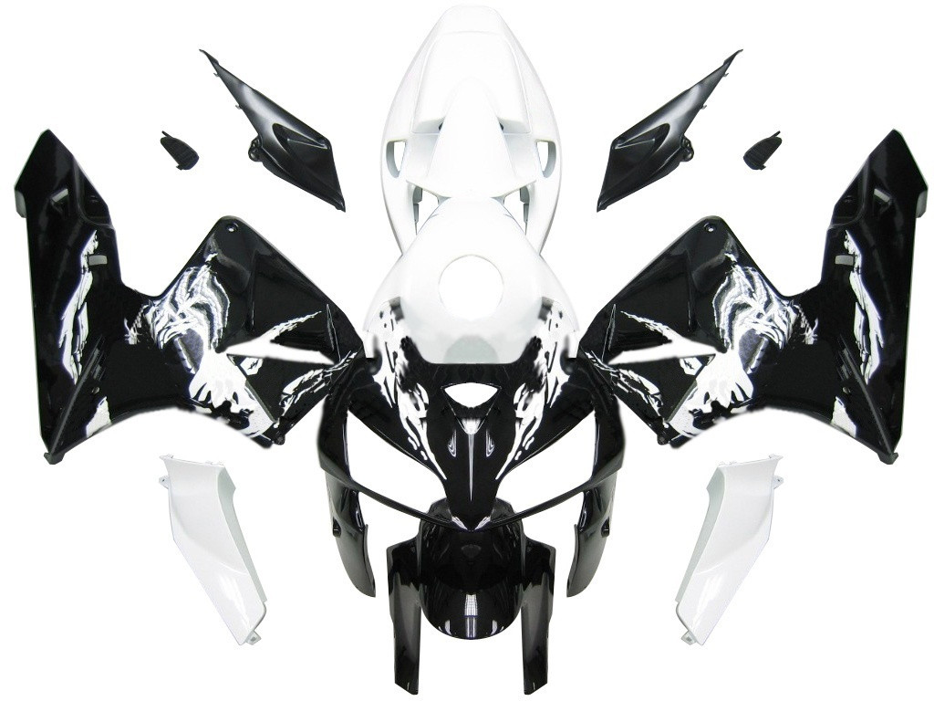 Amotopart Fairings Honda CBR 600 RR White & Black Tribal Racing (2005-2006)