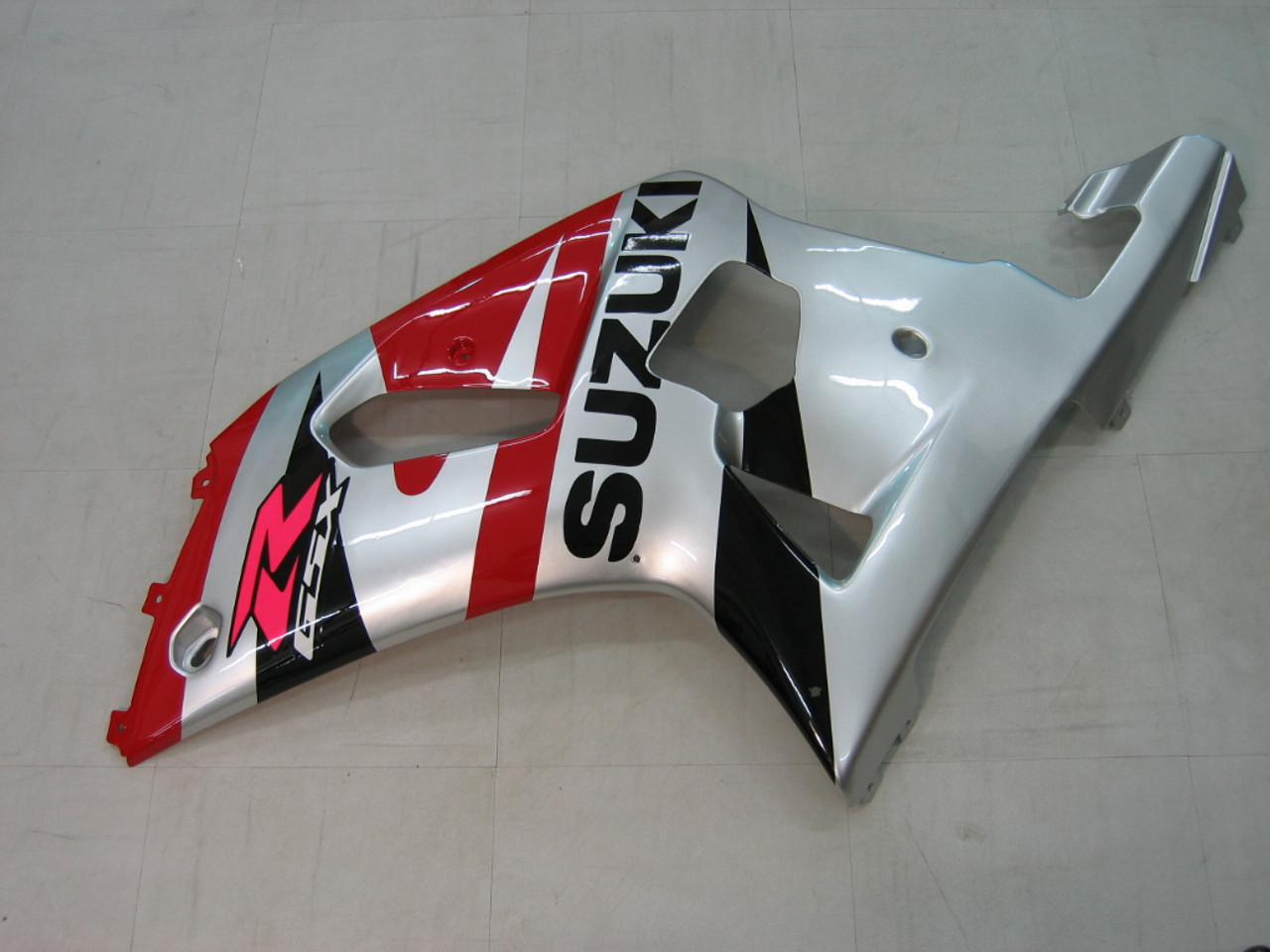 Fairings Suzuki GSXR 600 Silver Red Black GSXR Racing  (2001-2003)