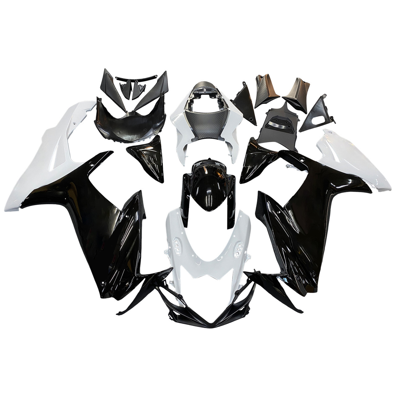 Amotopart Fairings Plastics Suzuki GSXR600 GSXR750 K11 Black White GSXR (2011-2022)