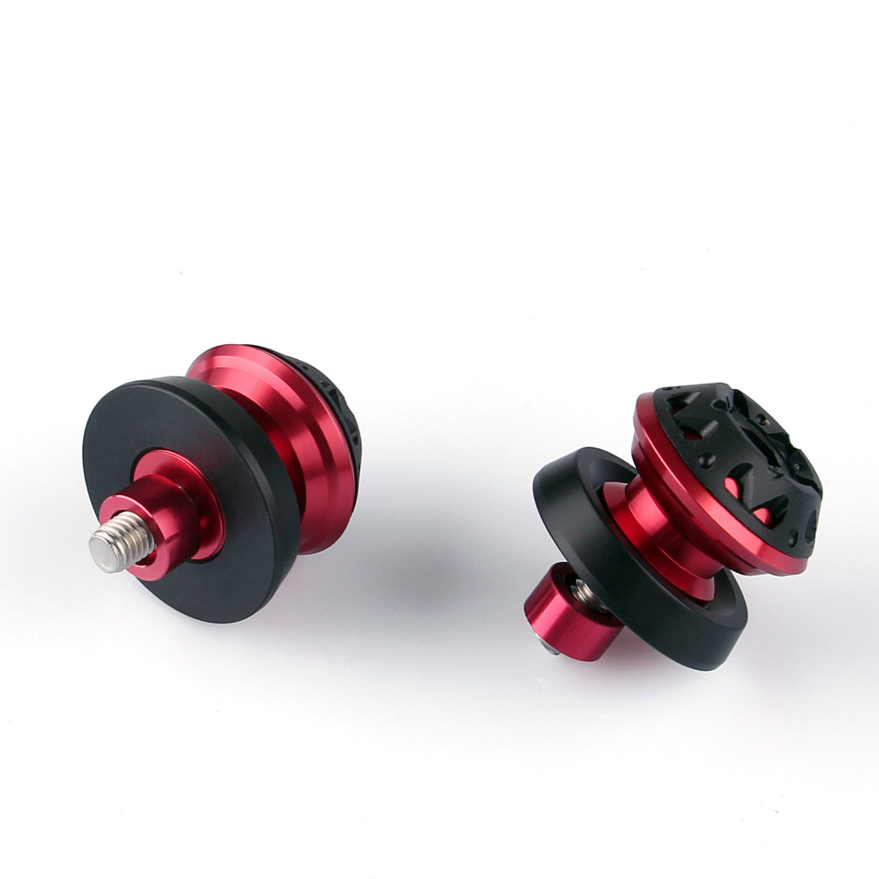 8mm Swingarm Sliders Spools Honda Suzuki Ducati Red