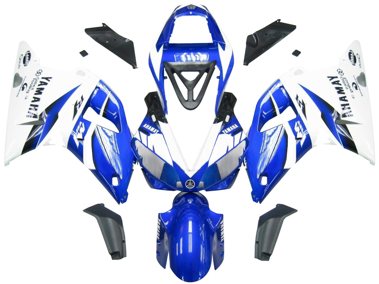 Fairings Yamaha YZF-R1 Blue & White R1 Racing (2000-2001)