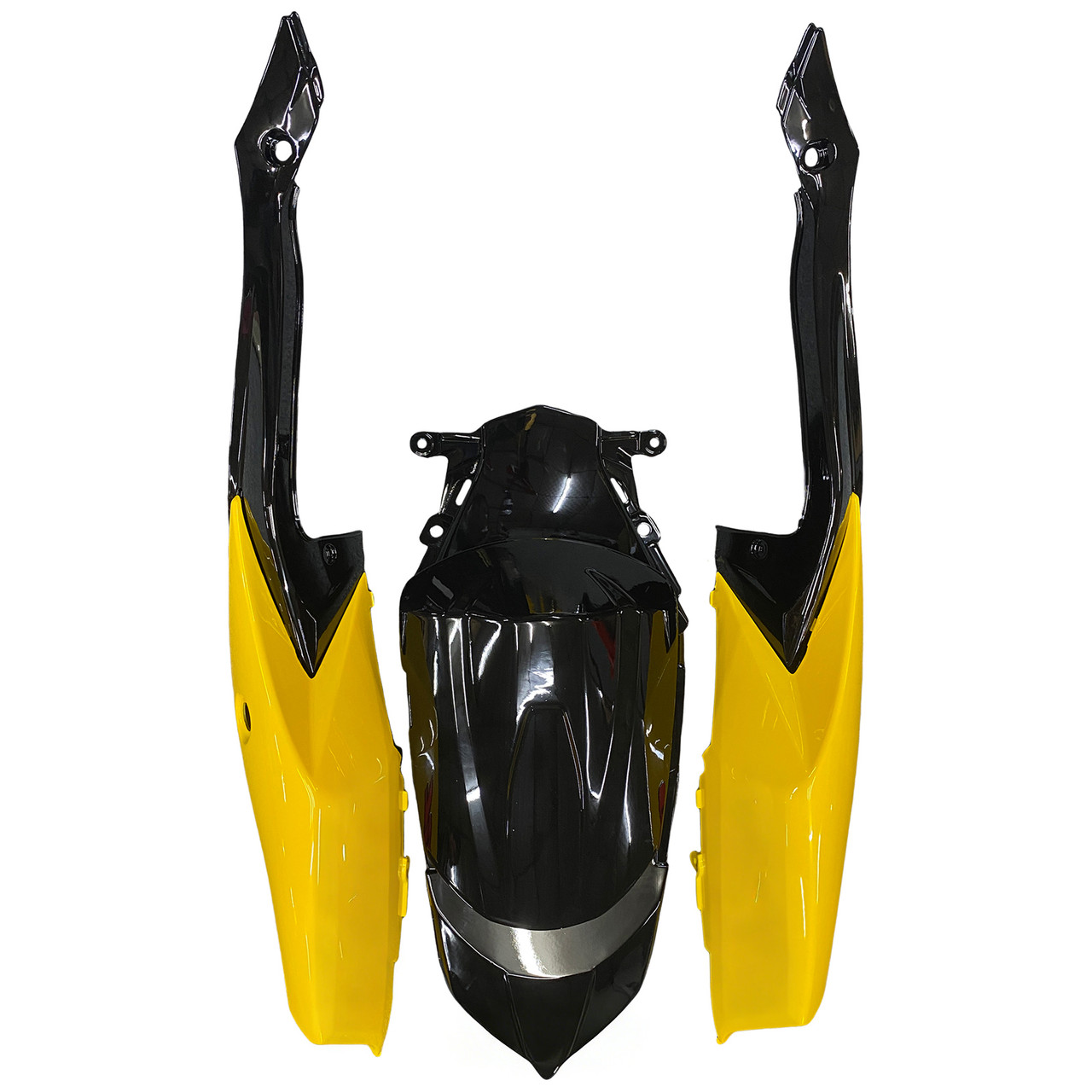Amotopart Fairings Suzuki GSXR 600 750 Black & Yellow GSXR Racing  (2008-2010)