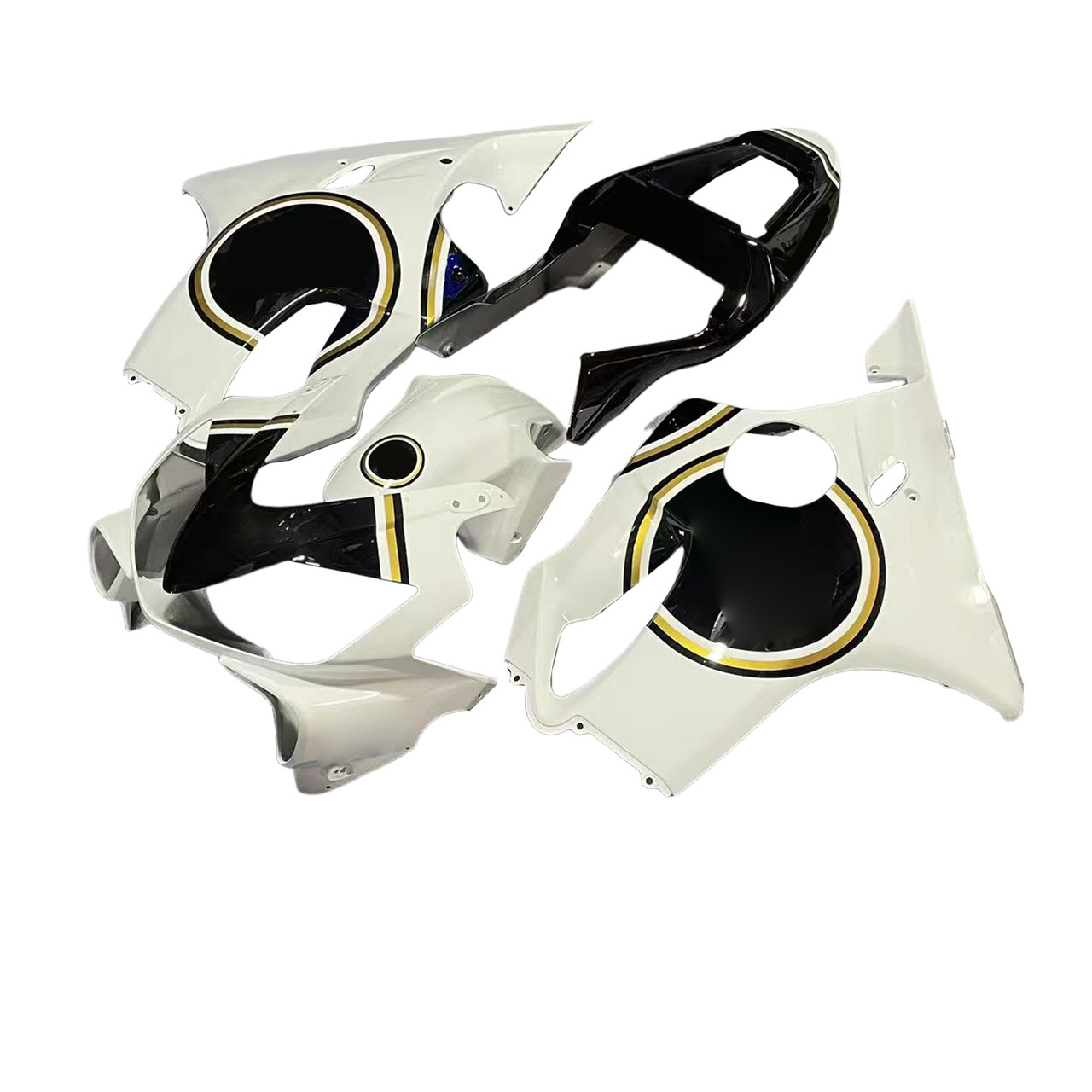 Amotopart Fairings Honda CBR 600 F4i White & Black Lucky Strike Racing (2001-2003)