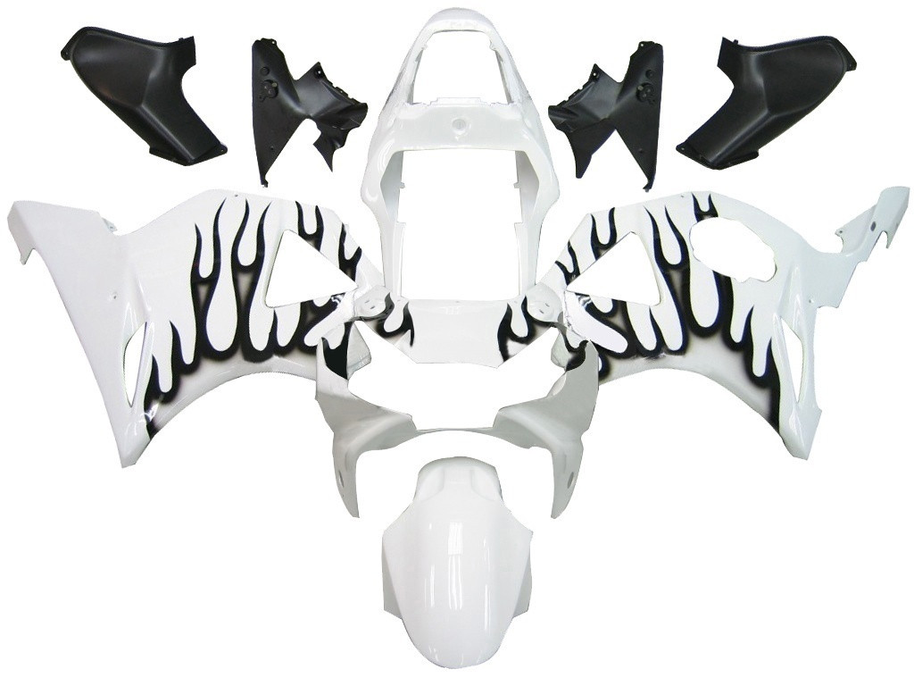 Amotopart Fairings Honda CBR 954 RR White & Black Flame Racing (2002-2003)