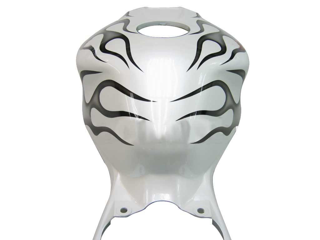 Amotopart Fairings Honda CBR 1000 RR White and Black Silver Flame Racing (2006-2007)