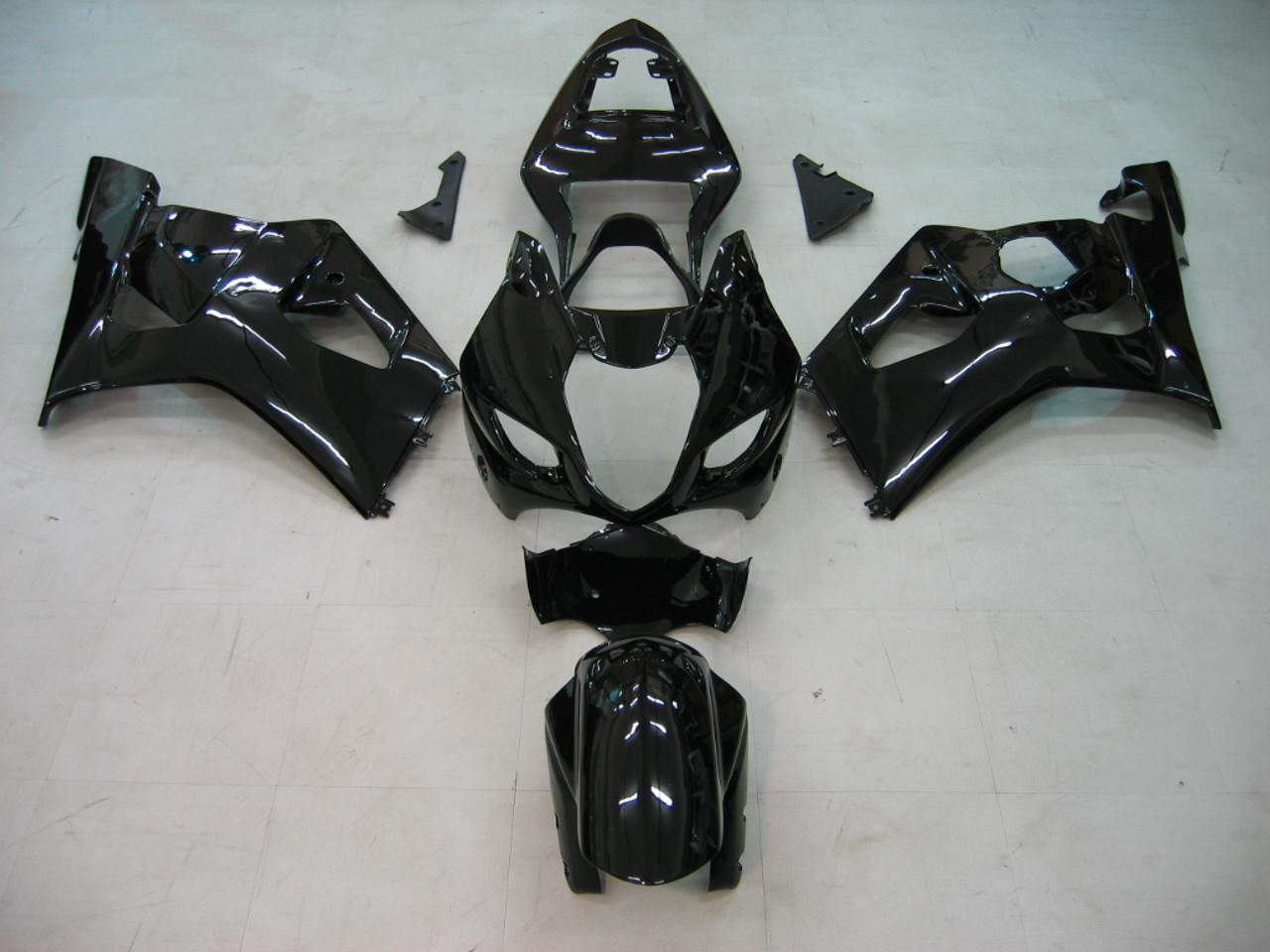 Fairings Suzuki GSXR 1000 All Black Suzuki Racing  (2003-2004)