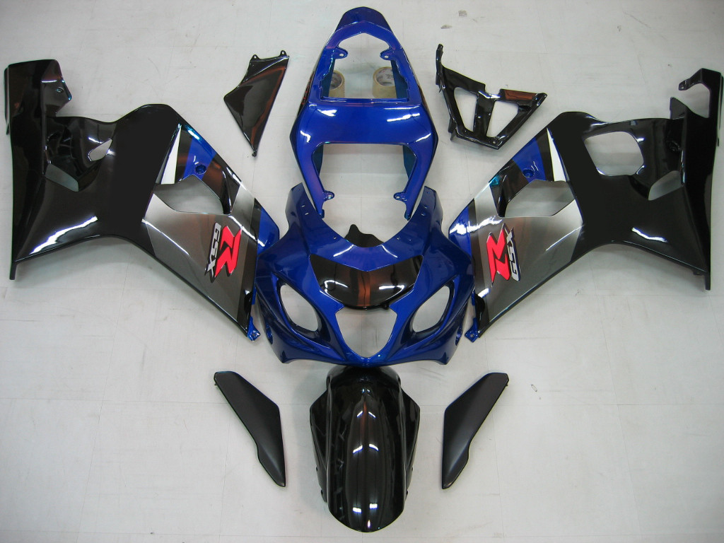 Amotopart Fairings Suzuki GSXR 600 750 Blue Black Silver GSXR