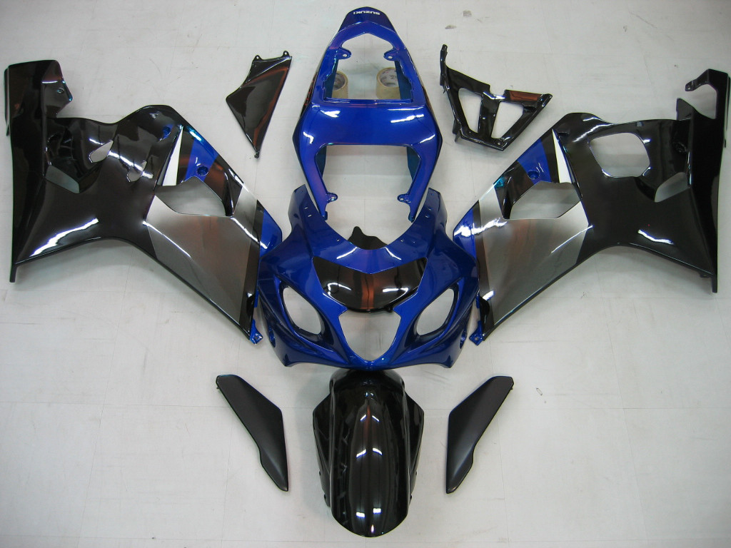 Amotopart Fairings Suzuki GSXR 600 750 Blue Black Silver GSXR Racing  (2004-2005)