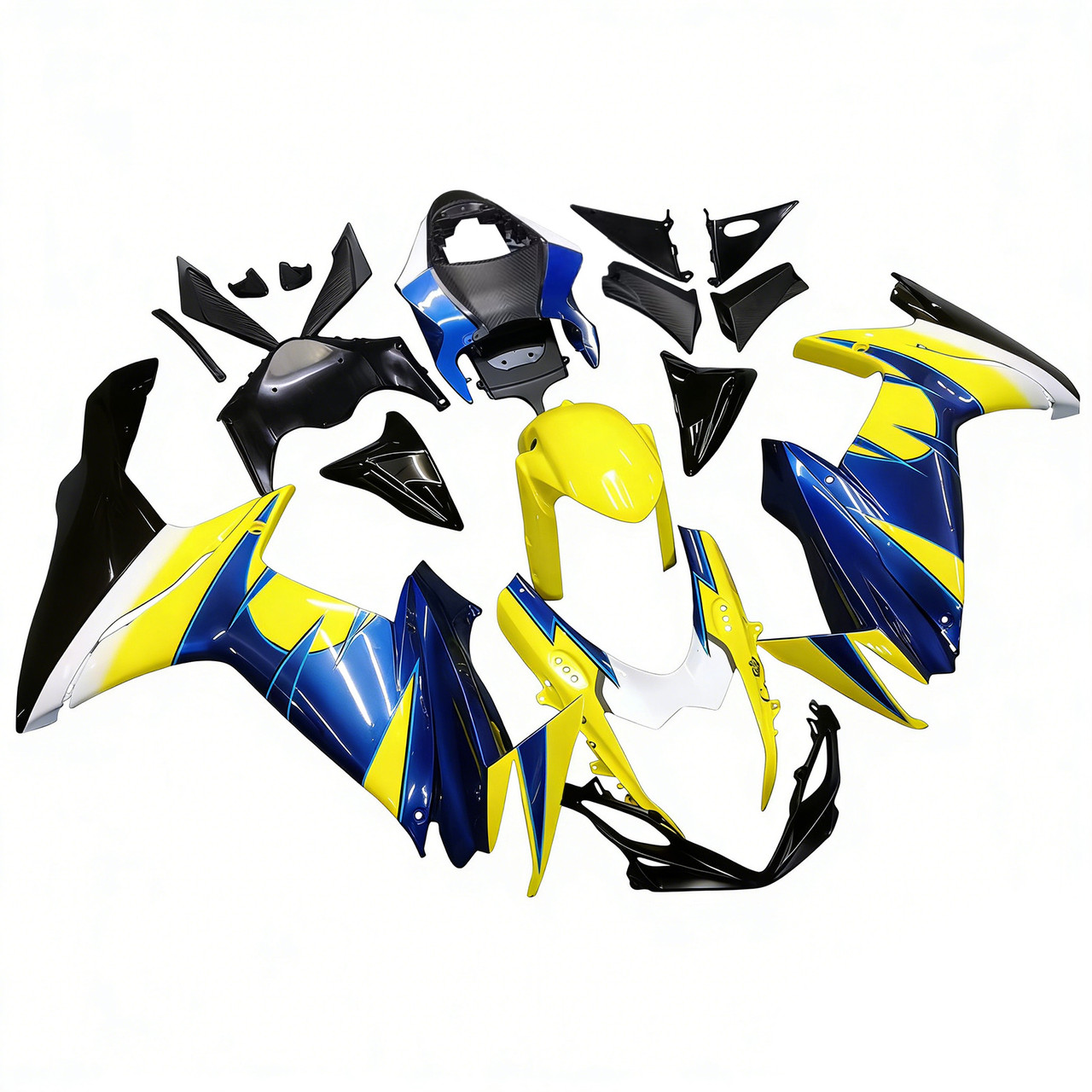 Amotopart Fairings Plastics Suzuki GSXR600 GSXR750 K11 Yellow Blue Alstare (2011-2022)