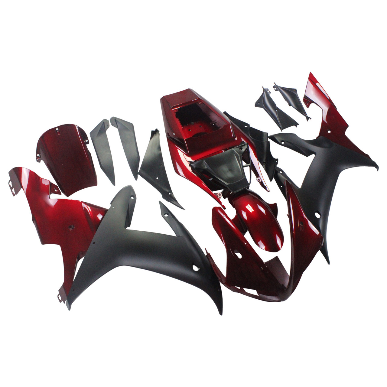 Fairings Yamaha YZF-R1 Red & Black R1 Racing (2002-2003)