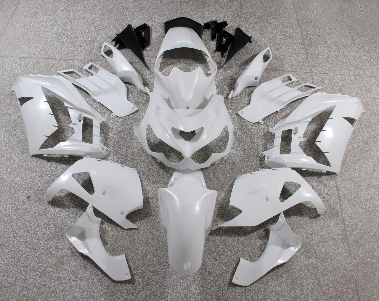 Amotopart Fairings Plastics Kawasaki ZX14R Ninja Green Flame