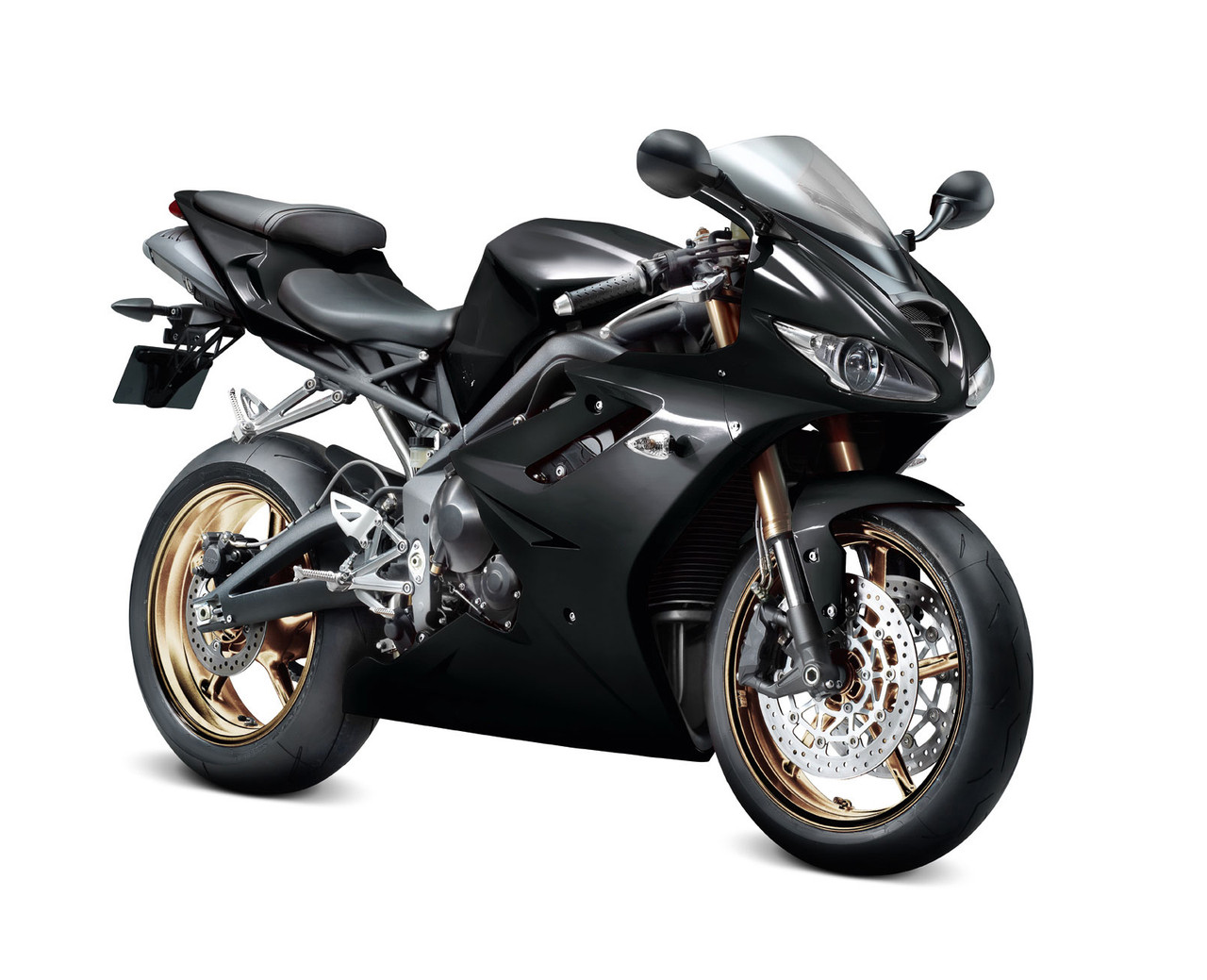 Amotopart Fairings Triumph Daytona 675 Black Daytona Racing (2006-2008)