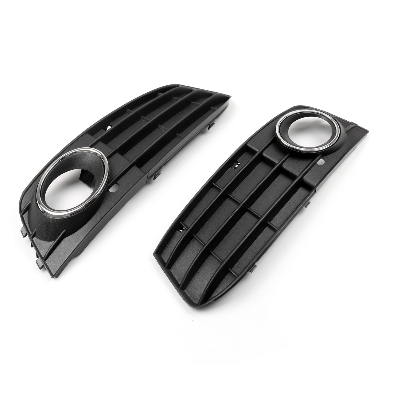 2Pcs Front Fog Light Grill Grille Cover Audi A4 B8 A4L (20092011