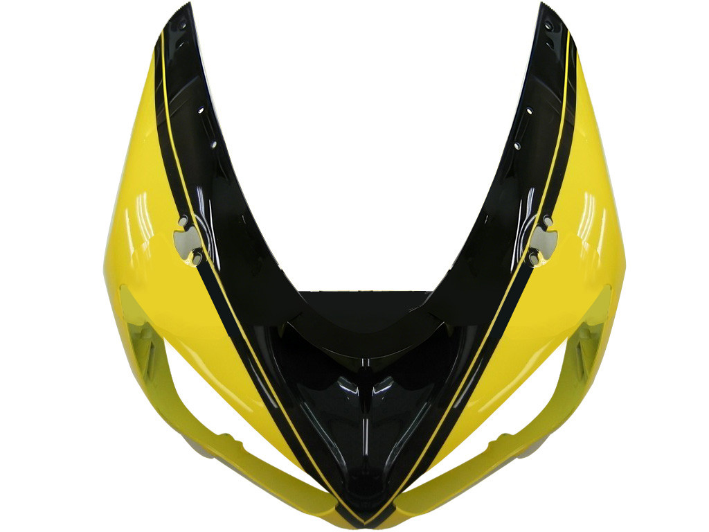 Amotopart Fairings Kawasaki ZX6R 636 Black Yellow ZX6R Racing  (2005-2006)