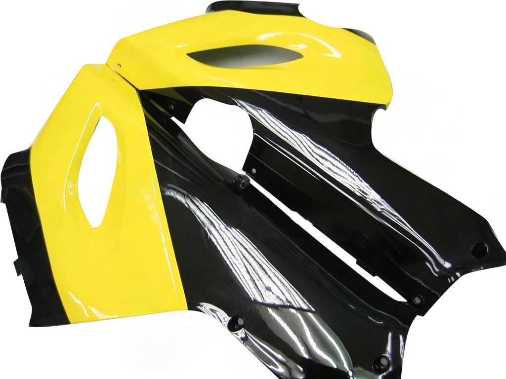 Amotopart Fairings Kawasaki ZX6R 636 Black Yellow ZX6R Racing  (2005-2006)