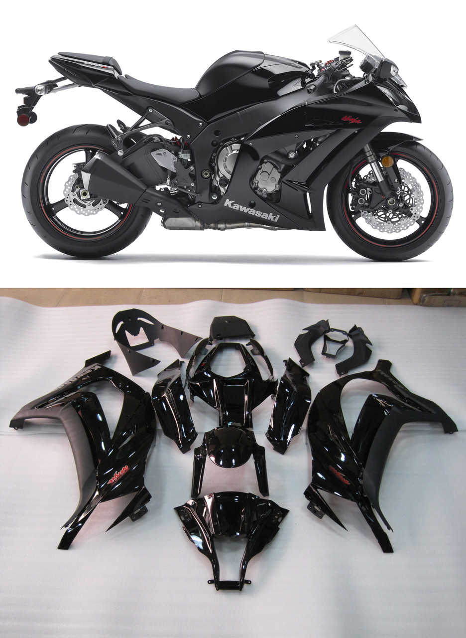 at Amotopart Fairings Plastics Kawasaki ZX10R Ninja Black