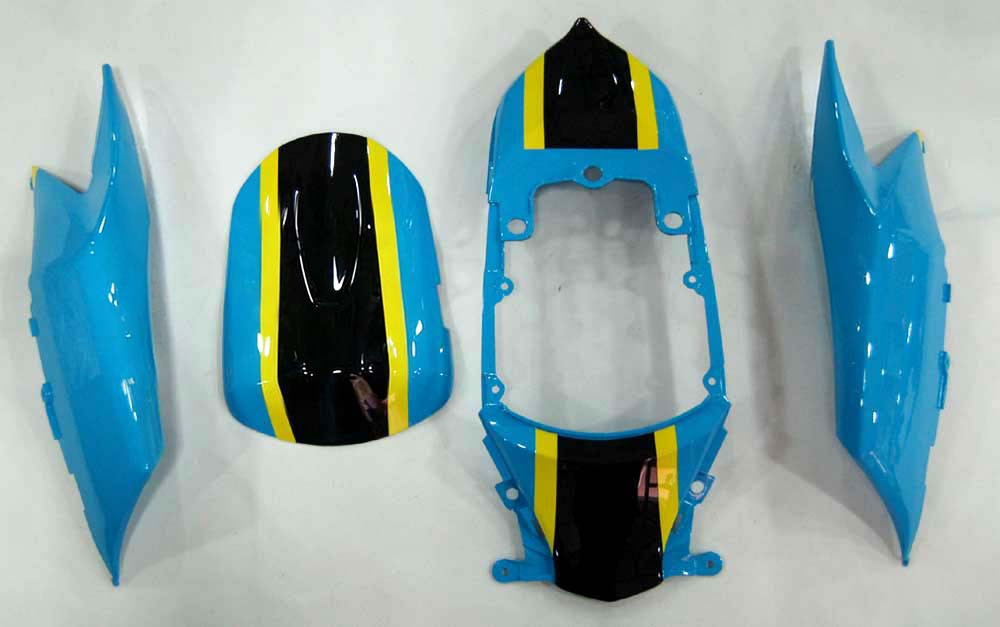 Amotopart Fairings Suzuki GSXR 600 750 Blue Yellow Rizla Racing  (2008-2010)