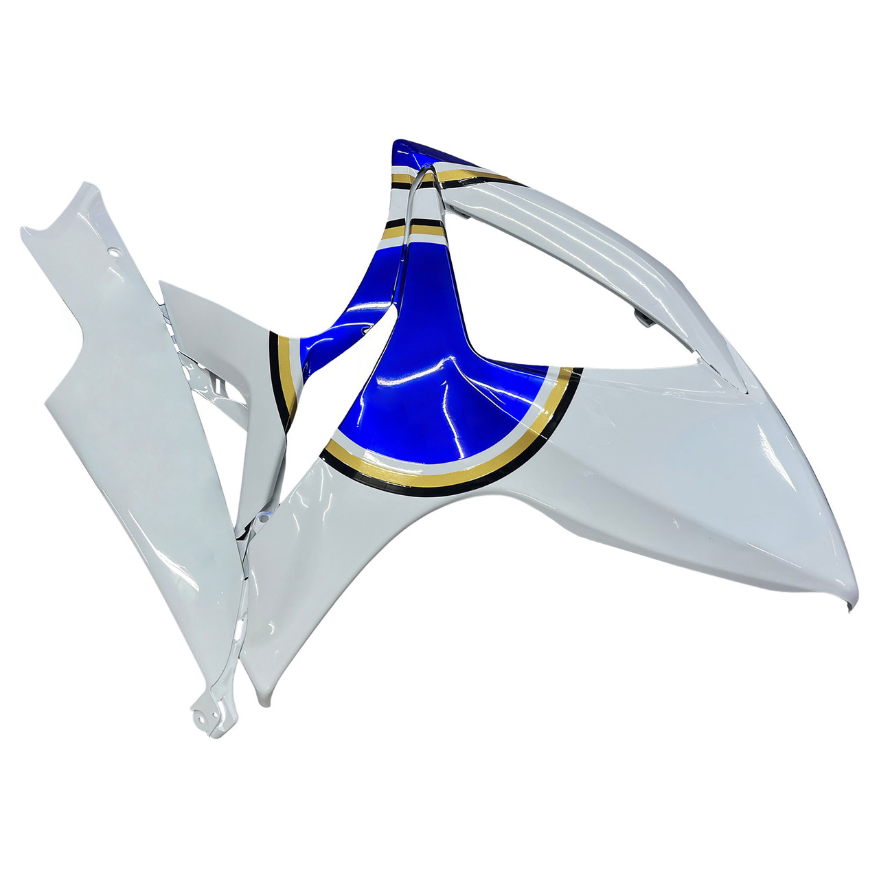 Amotopart Fairings Suzuki GSXR 600 750 White Blue Lucky Strike Racing  (2006-2007)