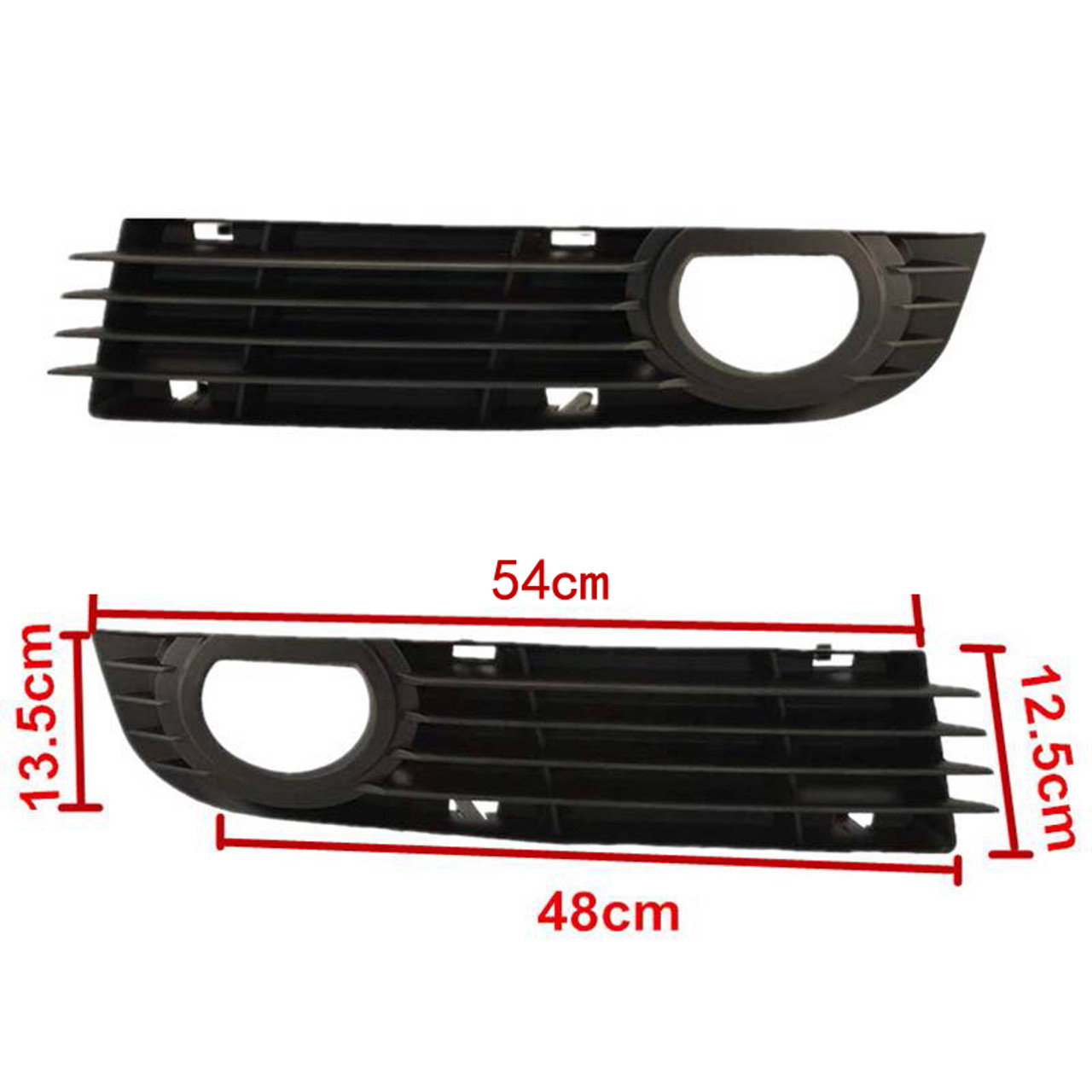 Front Lower Fog Light Bumper Grill Pair Audi A8 Quattro 06 07 08 4.2L 6.0L