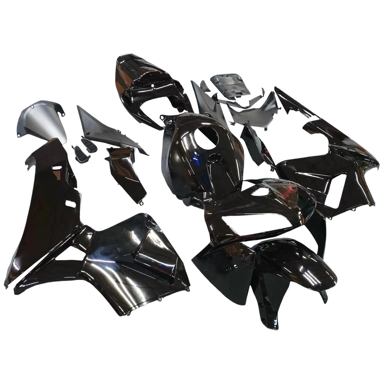 Amotopart Fairings Honda CBR 600 RR Black Honda Racing (2005-2006)