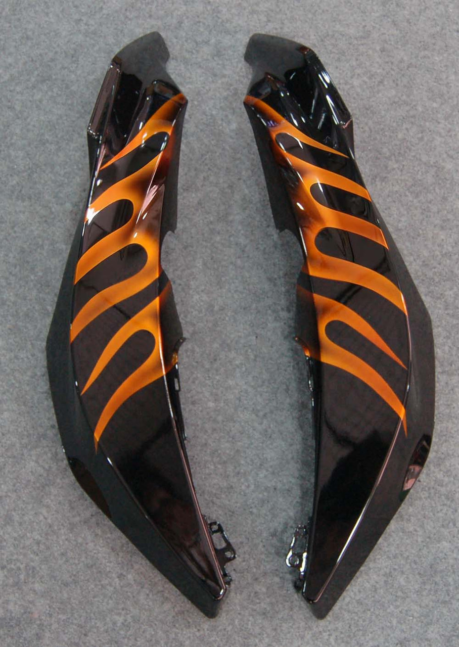 Amotopart Fairings Honda CBR 600 RR Black & Orange Flame Racing (2007-2008)