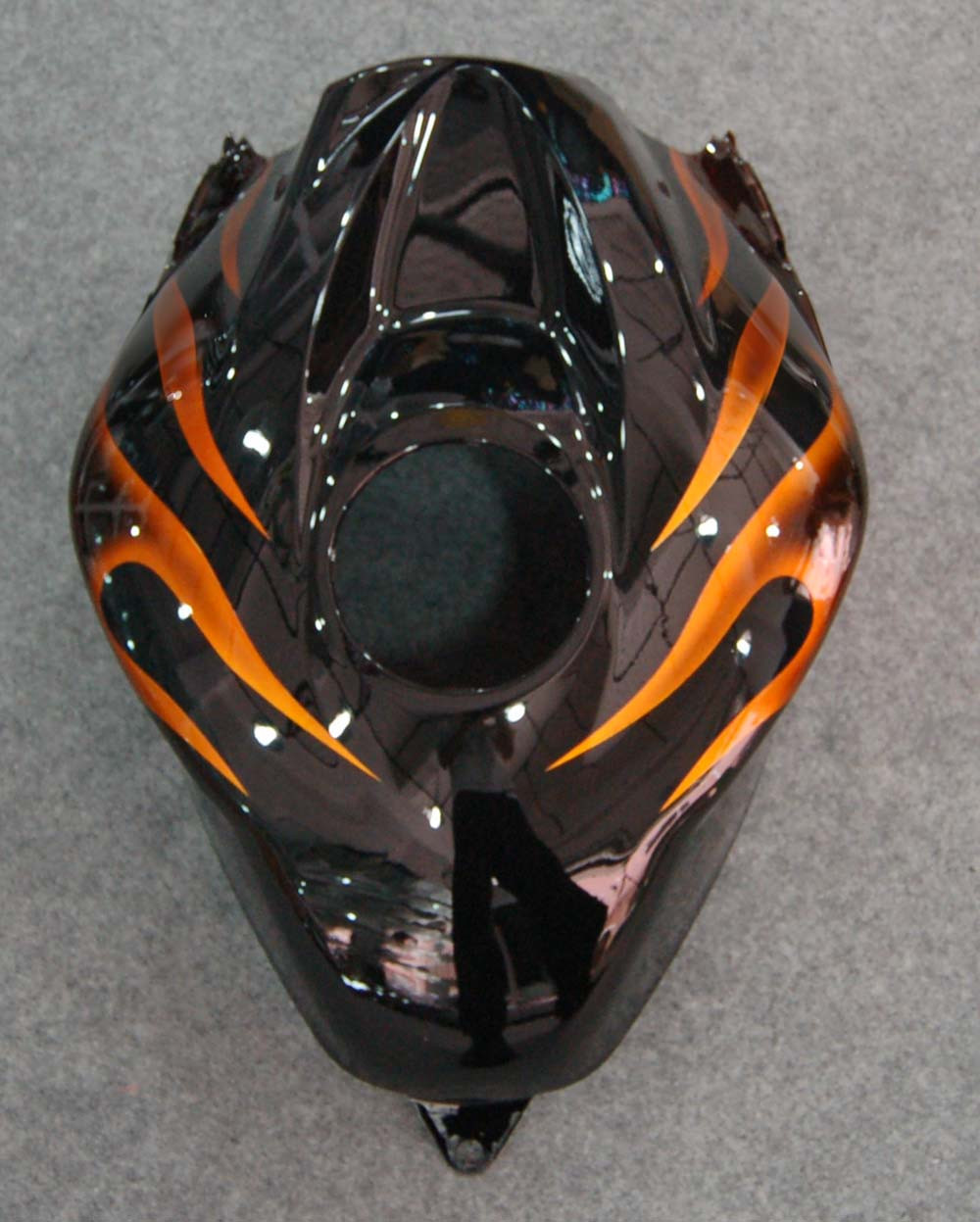 Amotopart Fairings Honda CBR 600 RR Black & Orange Flame Racing (2007-2008)