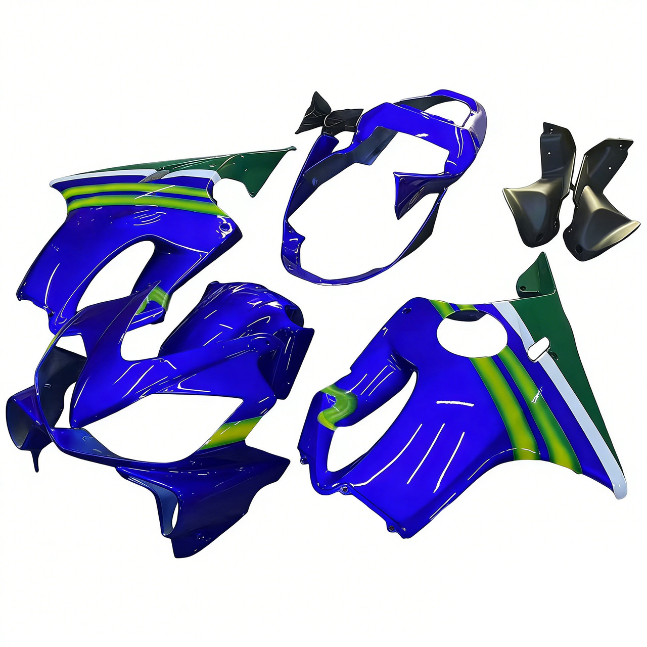Amotopart Fairings Honda CBR 600 F4i Blue & Green Movistar Racing (2001-2003)