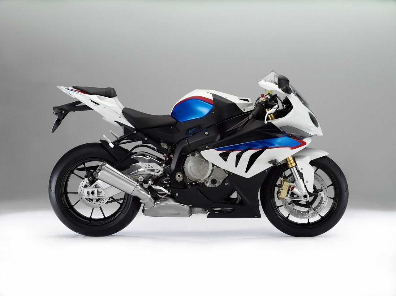 Amotopart Fairings BMW S1000RR White Blue SRR Racing (2009-2014)