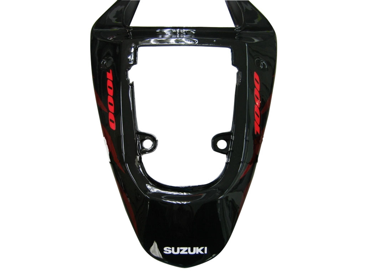 Fairings Suzuki GSXR 1000 Black & Red Flame Racing  (2000-2002)