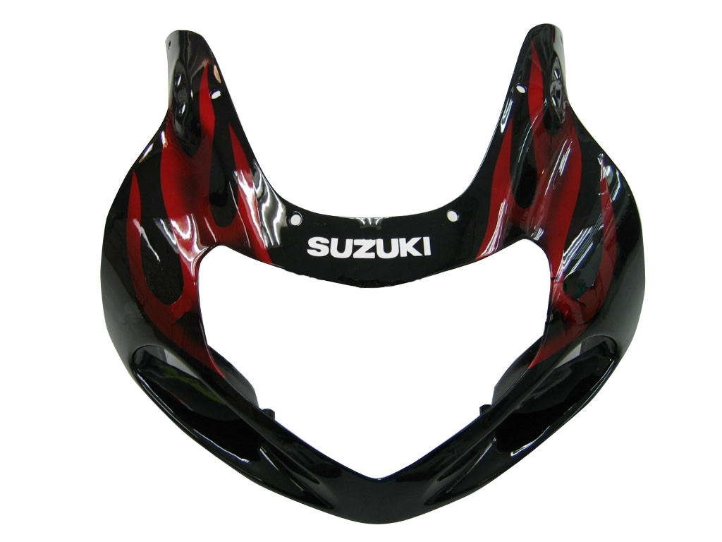 Amotopart Fairings Suzuki GSXR 1000 Black & Red Flame Racing