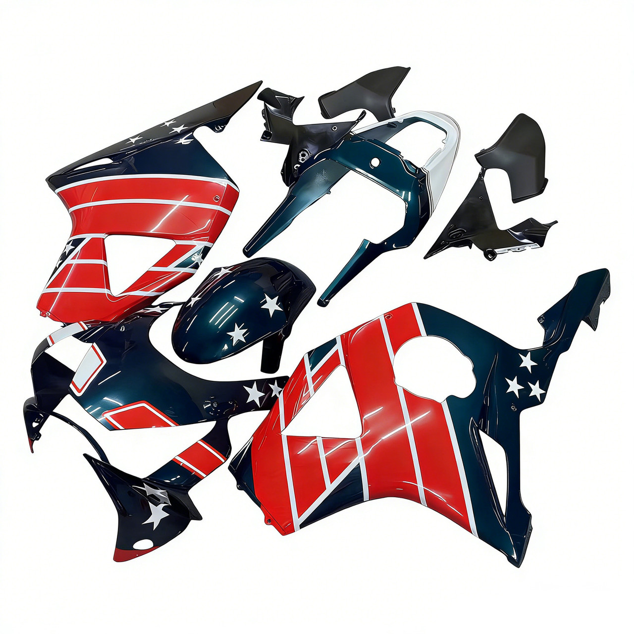 Amotopart Fairings Honda CBR 954 RR Multi-Color Castrol Honda Racing (2002-2003)